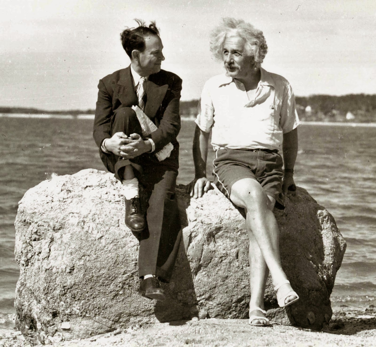 Einstein at the beach